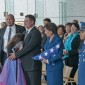 After presentation of flag